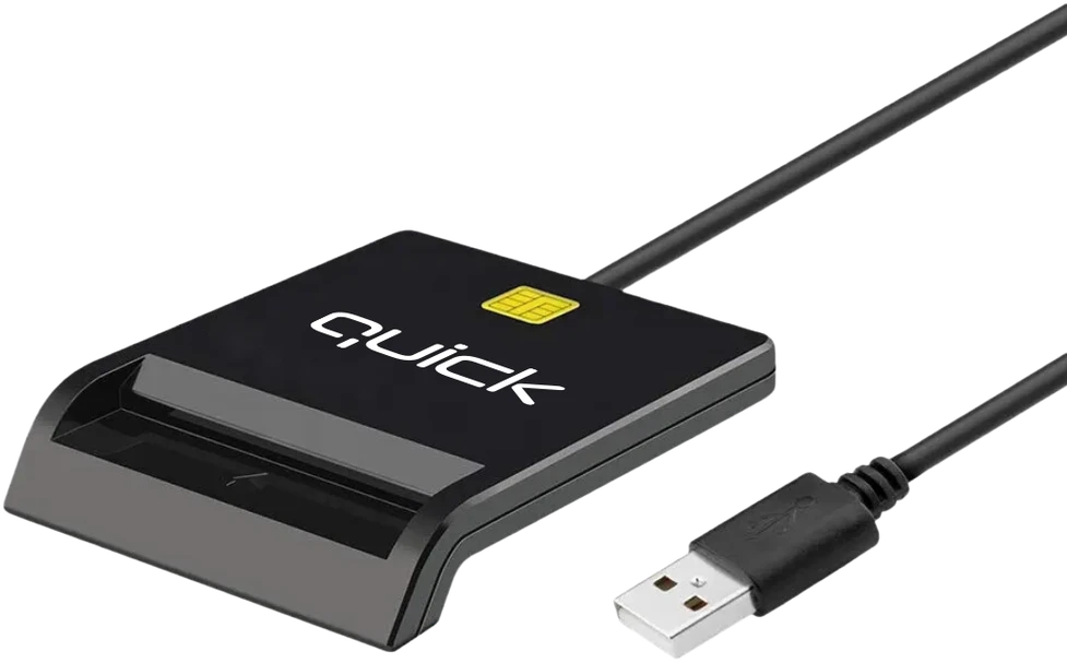 Atminties kortelė Quick Greitas QR-510 išmaniojo asmens tapatybės kortelių skaitytuvas su USB