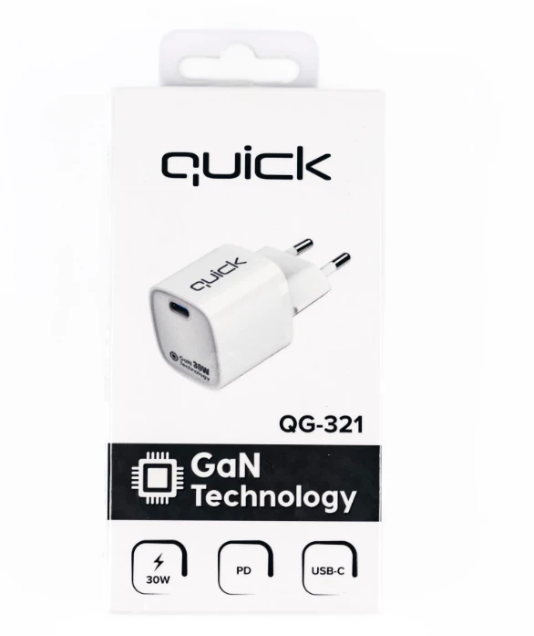 Quick Greitas QG-321 GaN USB-C įkroviklis 30 W