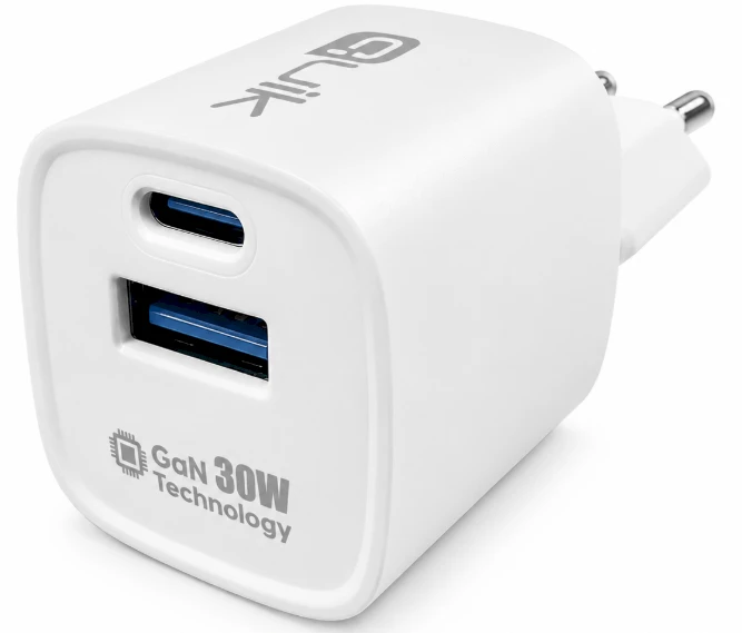 „Quik Accessories QG-322 GaN USB-C“ / USB įkroviklis 30 W