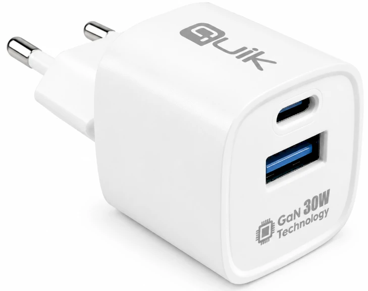 „Quik Accessories QG-322 GaN USB-C“ / USB įkroviklis 30 W