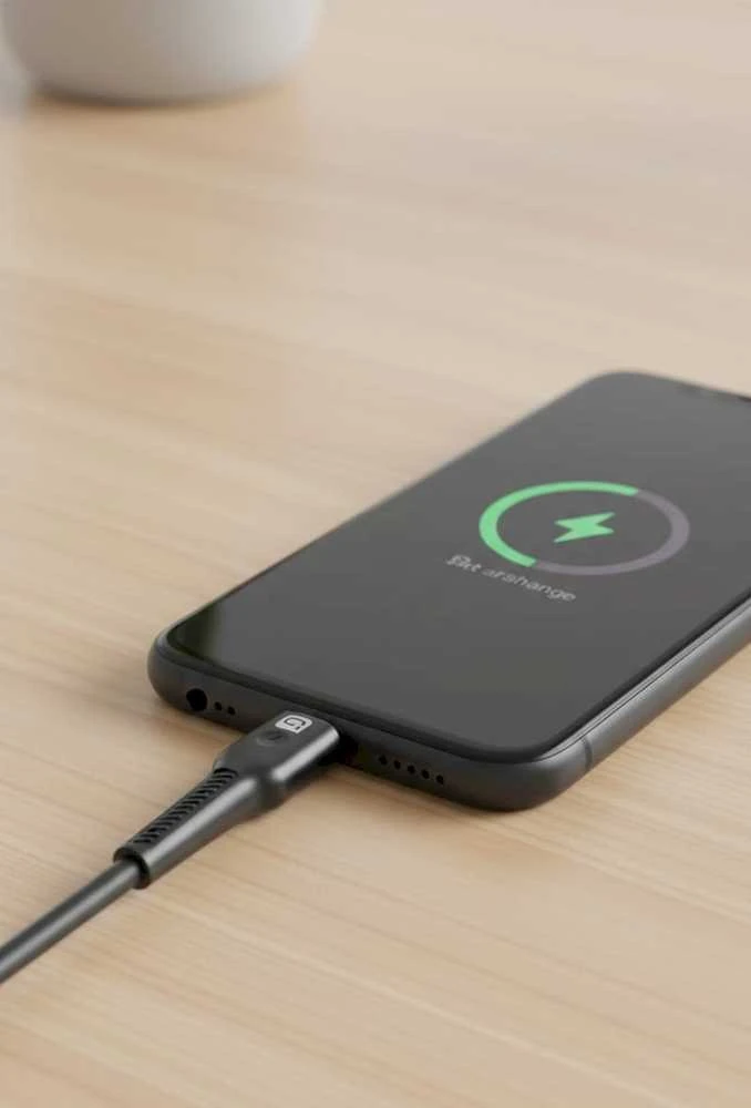 „Quik Accessories QK-1011“ minkštas silikoninis 60 W įkrovimo ir duomenų kabelis, USB-C į USB-C, 1 m