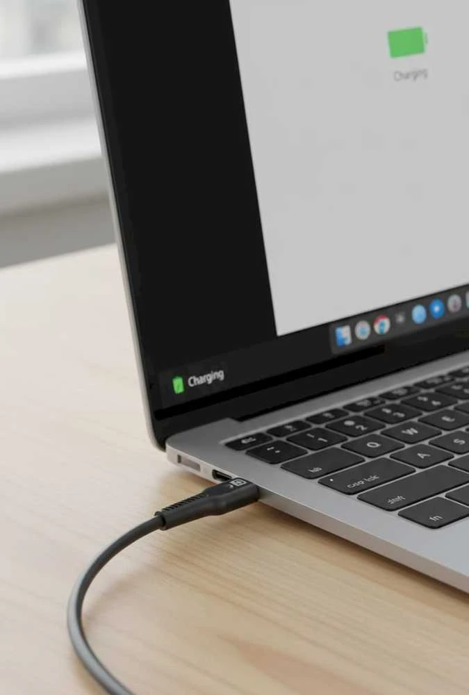 „Quik Accessories QK-1011“ minkštas silikoninis 60 W įkrovimo ir duomenų kabelis, USB-C į USB-C, 1 m