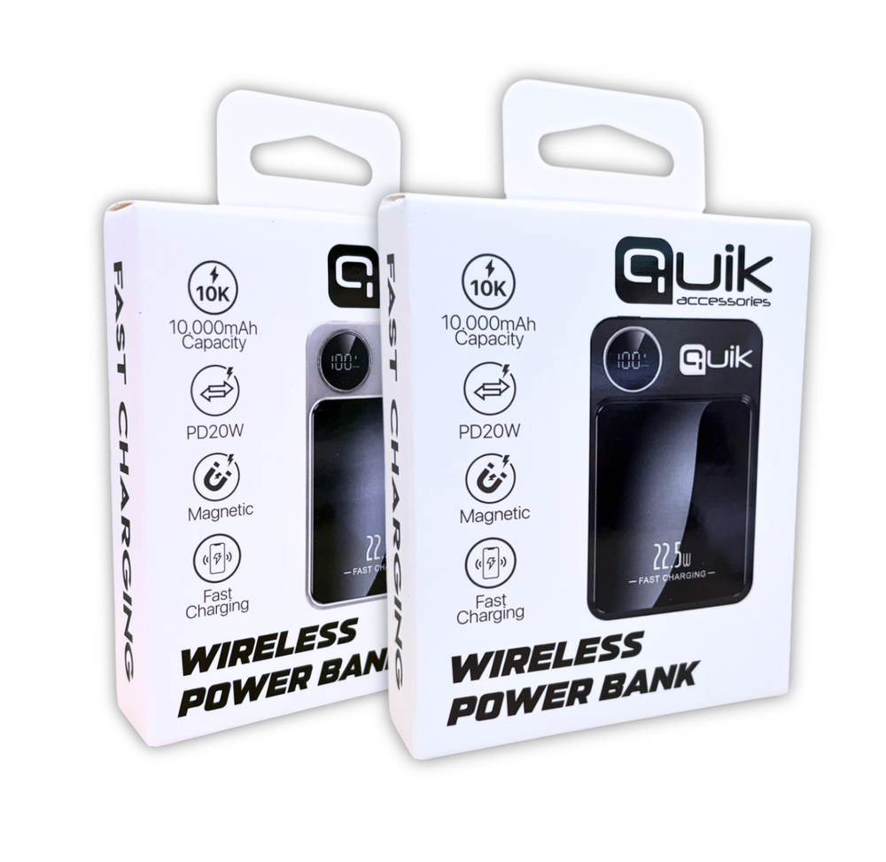 „Quik QP-820“ belaidis magnetinis išorinis akumuliatorius, 10000 mAh