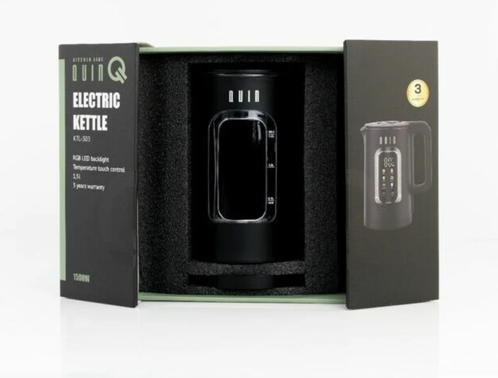 QUIN Electric Virdulys KTL-202 Juodas