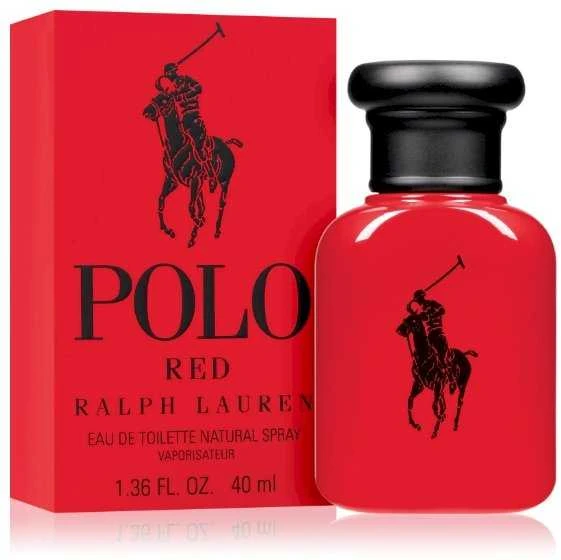 Ralph Lauren Polo Raudona EDT tualetinis vanduo vyrams, 40 ml