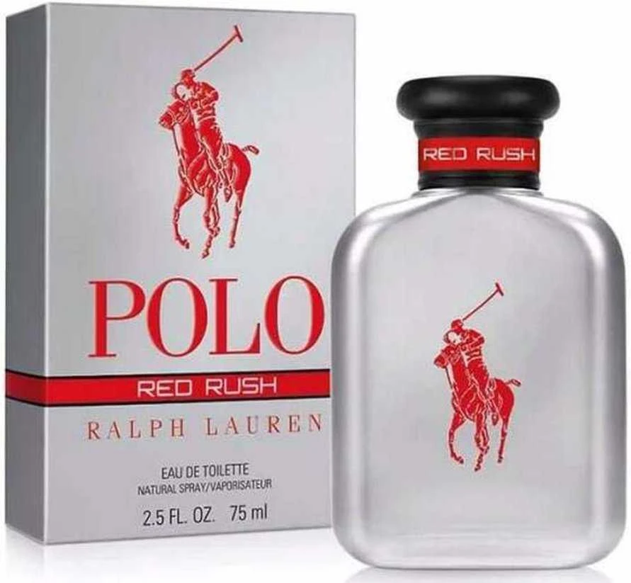 Ralph Lauren Polo Raudona Rush EDT tualetinis vanduo vyrams, 75 ml