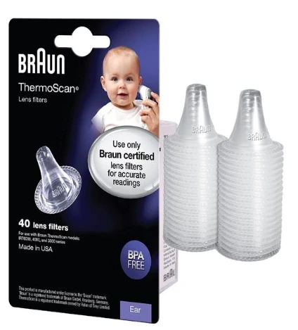 Braun ThermoScan® vienkartiniai lęšių filtrai, 40 vnt. LF40