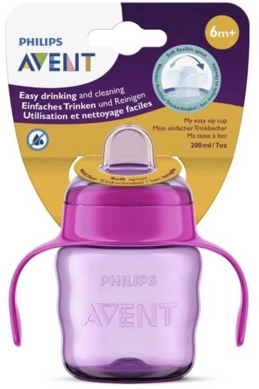 Philips AVENT 200 ml 6+ mėn. EASY SIP neišsipilanti gertuvė, violetinė