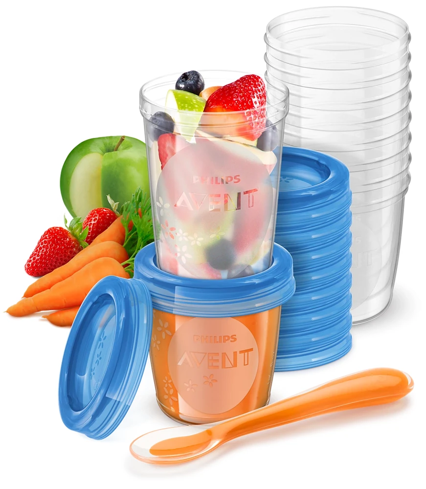 Philips Food Storage Cup Avent SCF721/20 Mėlyna