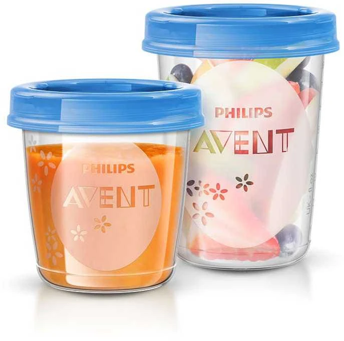 Philips Food Storage Cup Avent SCF721/20 Mėlyna