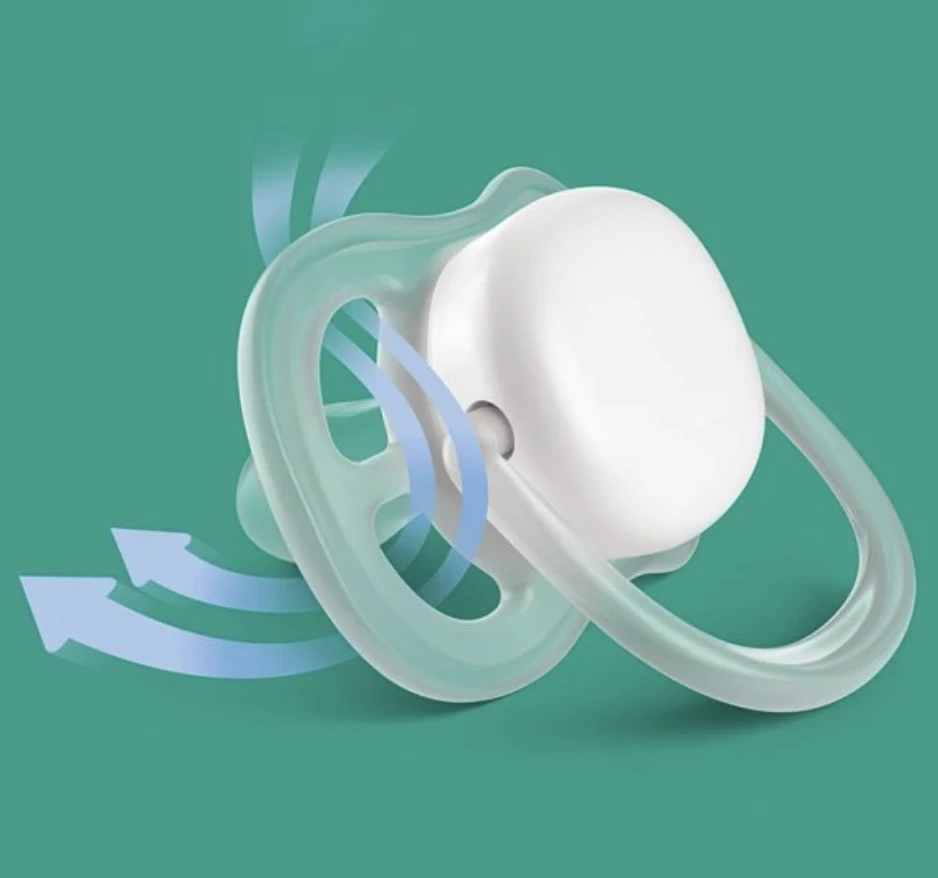 Philips Avent čiulptukas su oro cirkuliacijos iliustracija