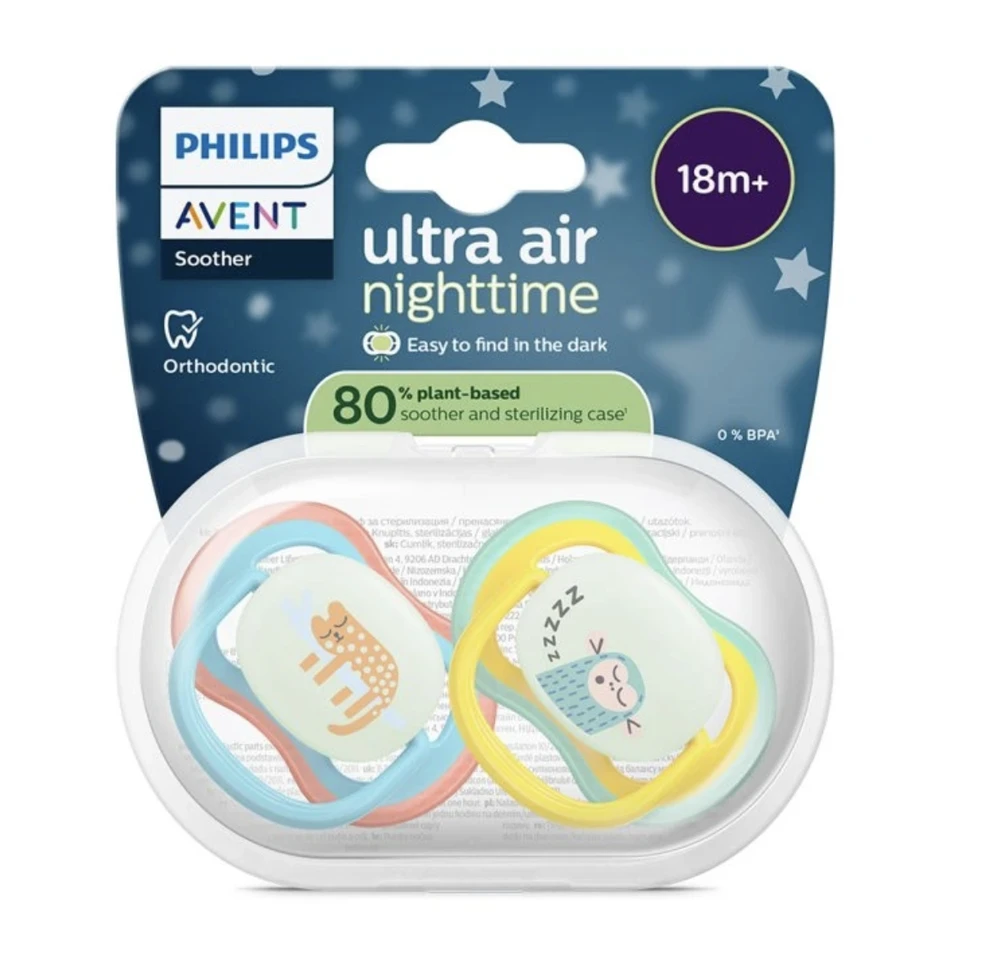 Philips Avent naktiniai čiulptukai pakuotėje