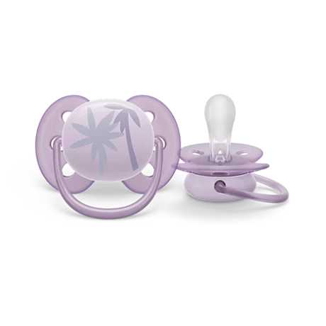 „Philips Avent“ itin minkštas čiulptukas „Deco“ 0–6 mėn. (1 vnt.) mergaitėms SCF092/03