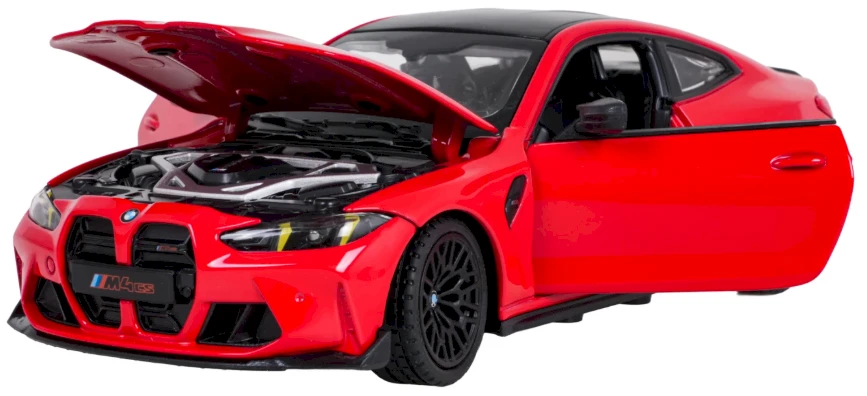 Metalinis automobilis 1:24 BMW M4 CS raudonas Rastar