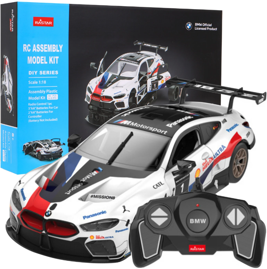 RASTAR R/C 1:18 sudedamas automodelis BMW M8 GTE, 97200