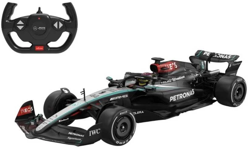 Nuotoliniu būdu valdomas automobilis Mercedes AMG F1 W15 E R/C, mastelis 1:12, Rastar 10250