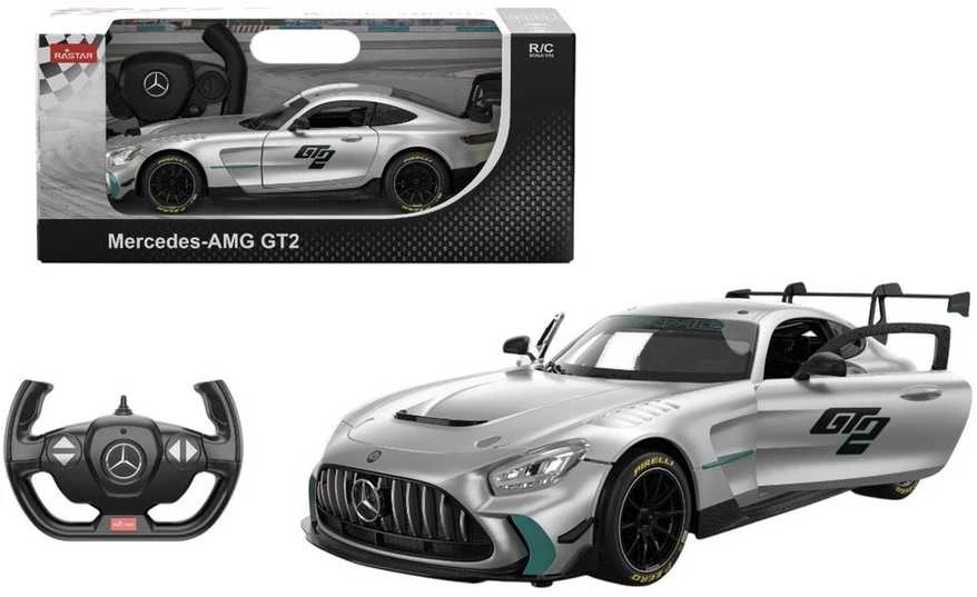 Nuotoliniu būdu valdomas automobilis Mercedes AMG GT2 R/C, mastelis 1:14, Rastar 10220