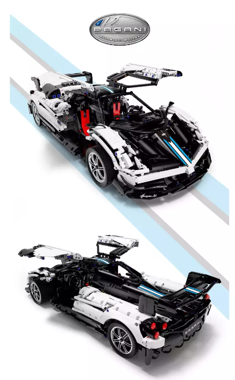 RASTAR 1:8 mastelio surenkamas automodelis Pagani Huayra BC Bricks, 97910