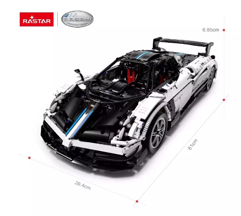 RASTAR 1:8 mastelio surenkamas automodelis Pagani Huayra BC Bricks, 97910