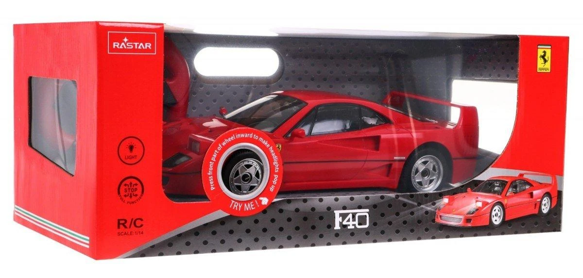 RASTAR automodelis valdomas R/C 1:14 Ferrari F40, 78700