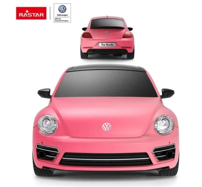 RASTAR R/C 1:24 Volkswagen Beetle nuotolinio valdymo automobilis - keičianti spalvą (rožinis)