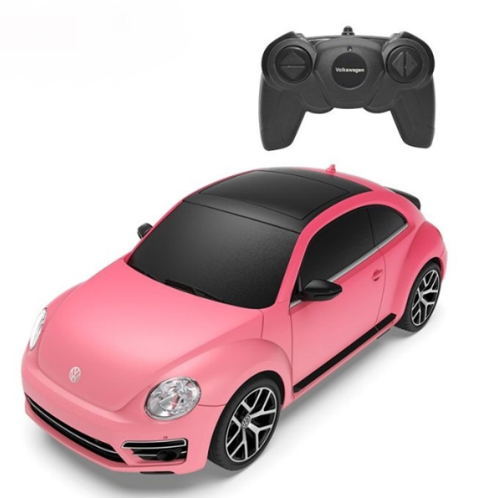 RASTAR R/C 1:24 Volkswagen Beetle nuotolinio valdymo automobilis - keičianti spalvą (rožinis)