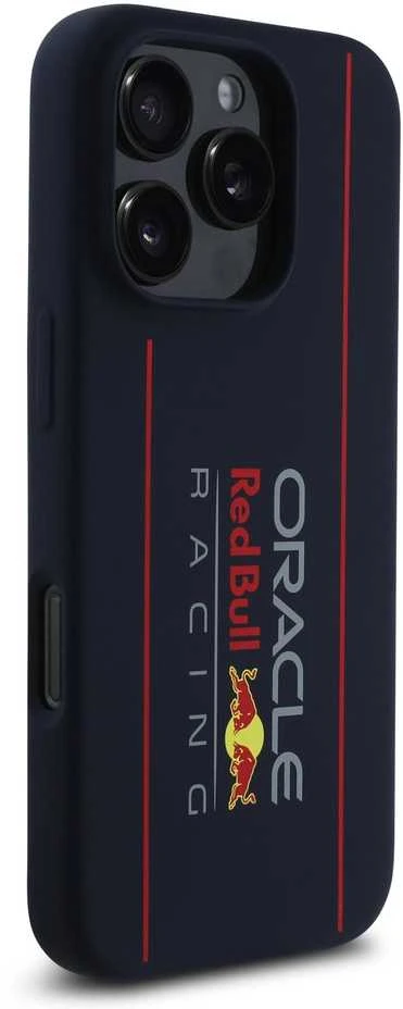 Red Bull Raudona Bull Raudona Bull RBHMP16X24SIOLRV Apple iPhone 16 Pro Max 6.9″ kietas dėklas navy Silicone Vertical Logo Mag