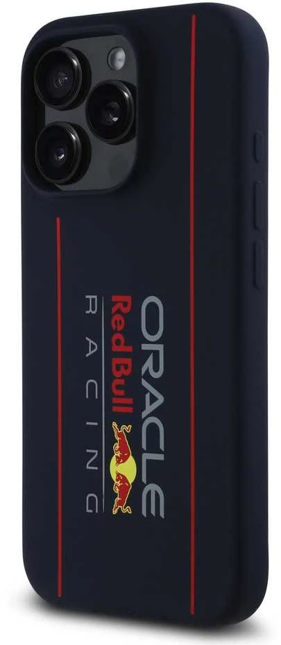 Red Bull Raudona Bull Raudona Bull RBHMP16X24SIOLRV Apple iPhone 16 Pro Max 6.9″ kietas dėklas navy Silicone Vertical Logo Mag