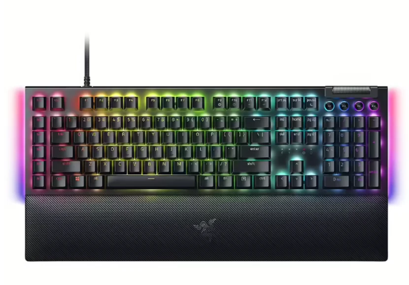 Razer | BlackWidow V4 | Mechaninė klaviatūra žaidimams | su laidu | US | Žalias Switch | Juodas