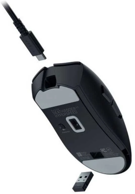 Razer DeathAdder V3 HyperSpeed | Pelė žaidimams | Wireless/su laidu | USB / 2.4 GHz | Juodas