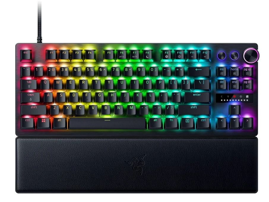Razer Huntsman V3 Pro Klaviatūra (QWERTY), Tenkeyless, RGB, Juodas EU (RZ03-04980100-R3M1)