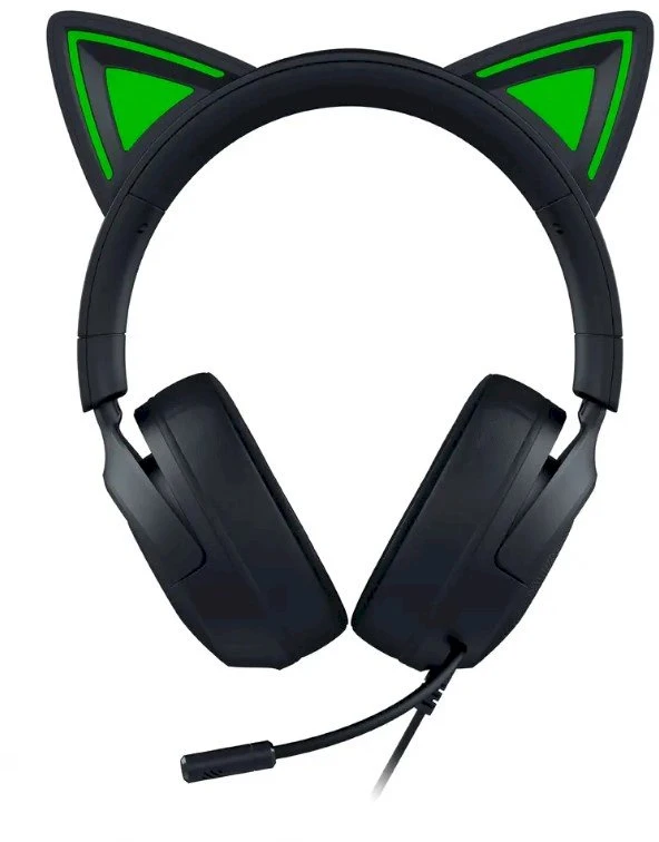 Razer Ausinės Žaidimams | Kraken Kitty V3 X | su laidu | Over-Ear | Mikrofonas | Juodas