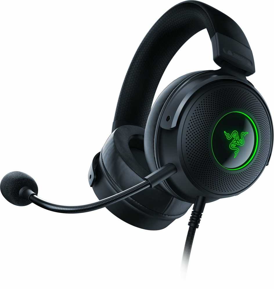 Ultra-Lengvos PC Žaidimų Ausinės Razer Kraken V3 X, Juodos