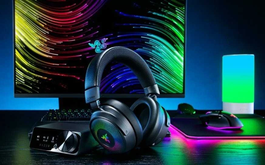 Razer Ausinės Žaidimams | Kraken V4 Pro | Bluetooth | Over-ear | Mikrofonas | Belaidės | Juodas