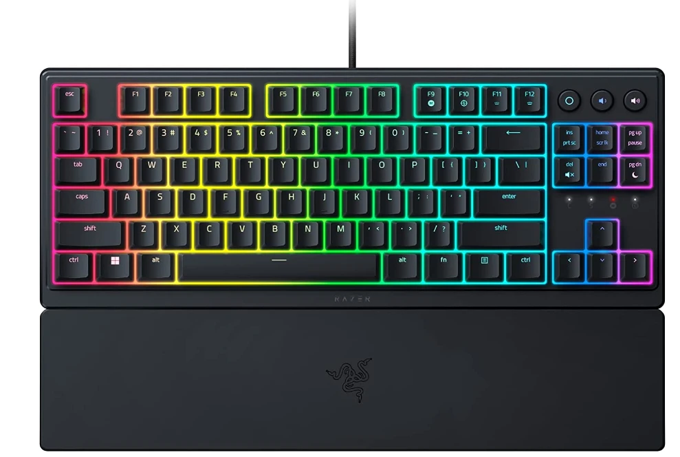 Razer | Ornata V3 | Klaviatūra žaidimams | su laidu | RGB LED pašvietimas | US | Mecha-Membrane | Juodas
