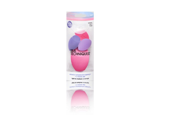 „Real Techniques“ stebuklingoji veido kempinėlė + 3 mini aplikatorių rinkinys
