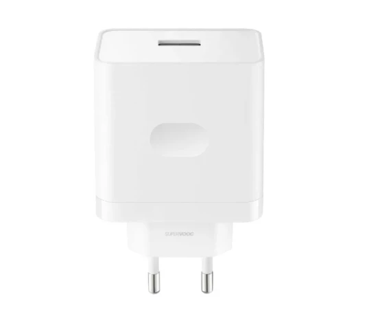 Realme VCB8OAEH 80W USB-A SuperVooc įkroviklis Baltas