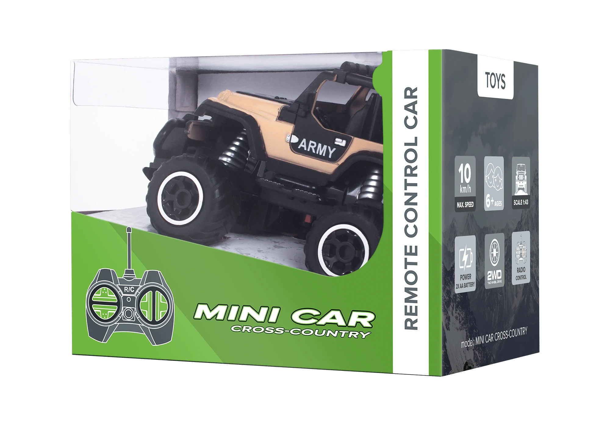 Rebel Mini RC automobilis ARMY