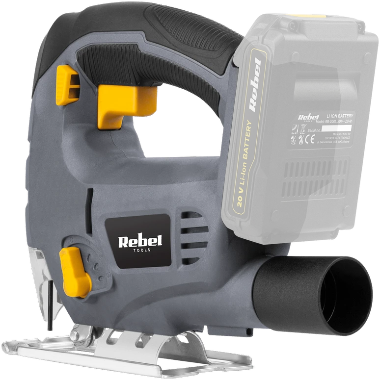 Rebel Tools akumuliatorinis siaurapjūklis RB-1031, 20V; 2 Ah