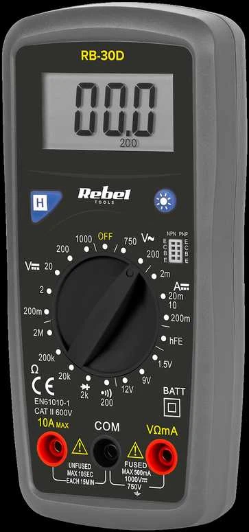 Universalus multimetras REBEL RB-30D