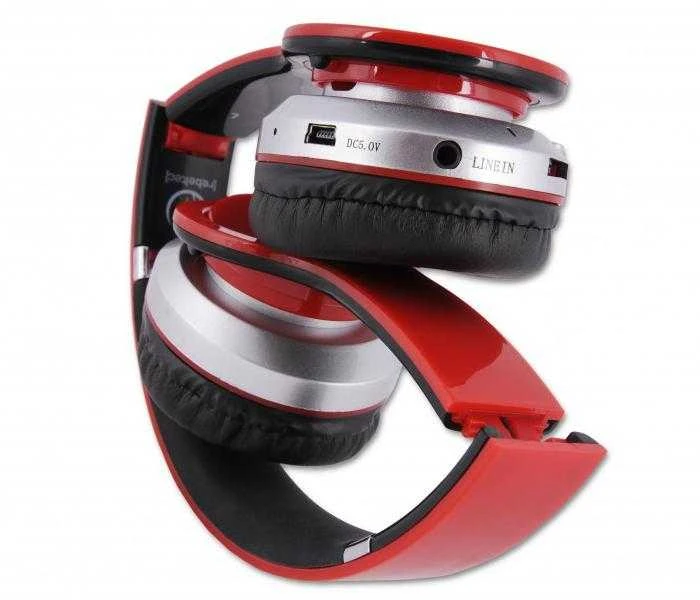 Rebeltec Bluetooth ausinės Crystal raudonos spalvos