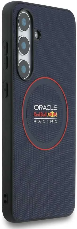 Red Bull Raudona Bull Dėklas Raudona Bull Meshed Raudona Ring MagSafe skirtas Samsung Galaxy S25 FE mėlynos spalvos