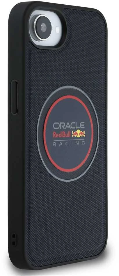 Red Bull „Raudona Bull“ Raudonas BULL dėklas, skirtas IPHONE 16e (SE 4 2025), suderinamas su „MagSafe RBHMPSE424PUMEVR“ (tinklinis PU logotipas ir Raudonos žiedas), tamsiai mėlynas