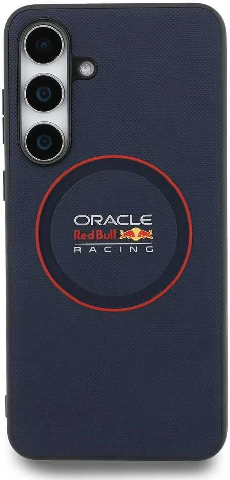 Red Bull Raudona Bull Dėklas Raudona Bull Meshed Raudona Ring MagSafe skirtas Samsung Galaxy S25 FE mėlynos spalvos