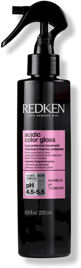 Redken Acidic Color Gloss Protector Térmico Sin Aclarado, 190 ml