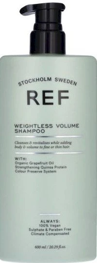 REF Weightless Apimties suteikiantis Šampūnas, 600 ml
