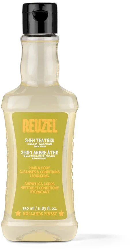 Vyriškas šampūnas 3 viename | Reuzel | Arbatmedis | Šampūnas - kondicionierius- kūno prausiklis 100 ml