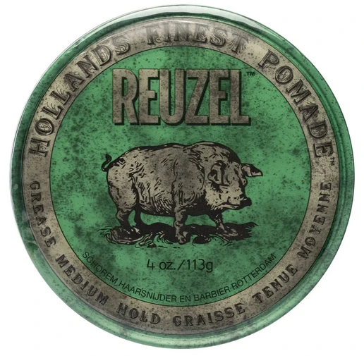 Vidutinio stiprumo plaukų formavimo pomada Reuzel Hollands Finest Pomade Grease, 113 g