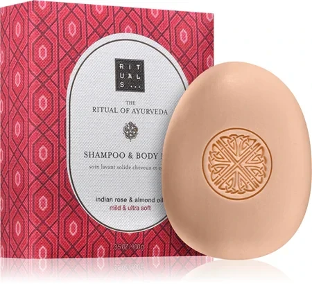Rituals The Ritual of Ayurveda Šampūnas And Body Bar kietasis šampūnas ir kūno prausiklis, 100 g
