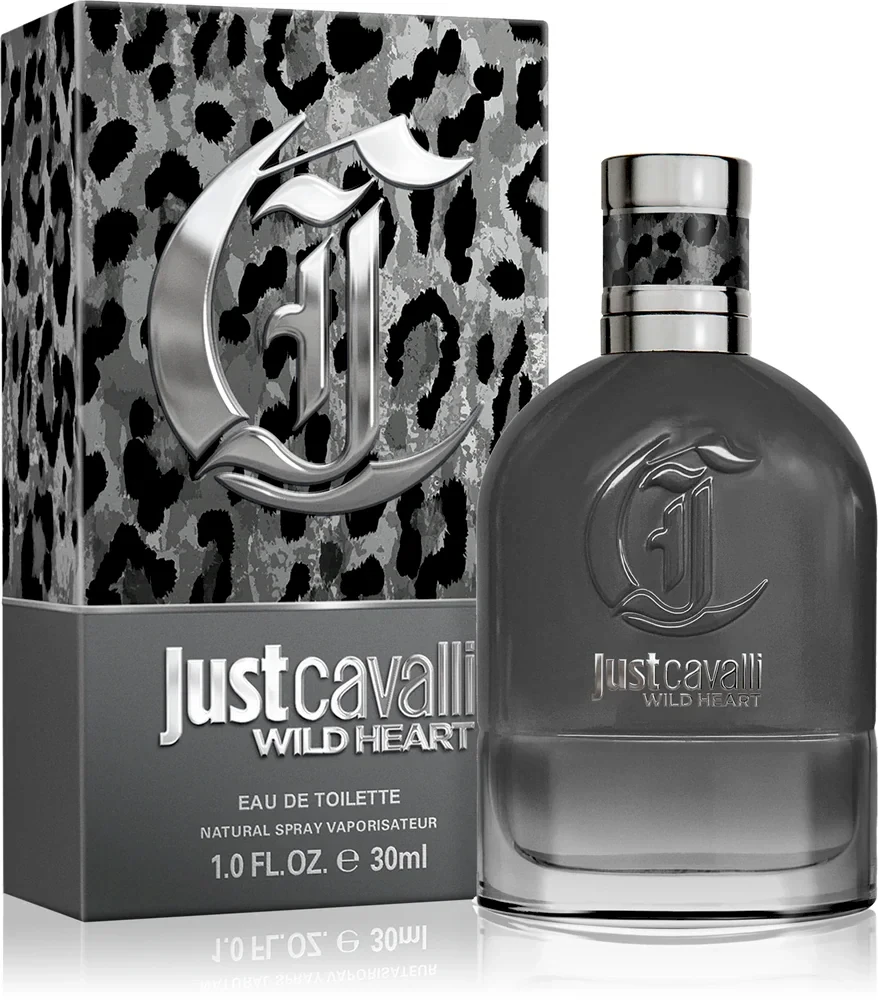 Roberto Cavalli Just Cavalli Wild Heart For Him EDT tualetinis vanduo vyrams, 30 ml